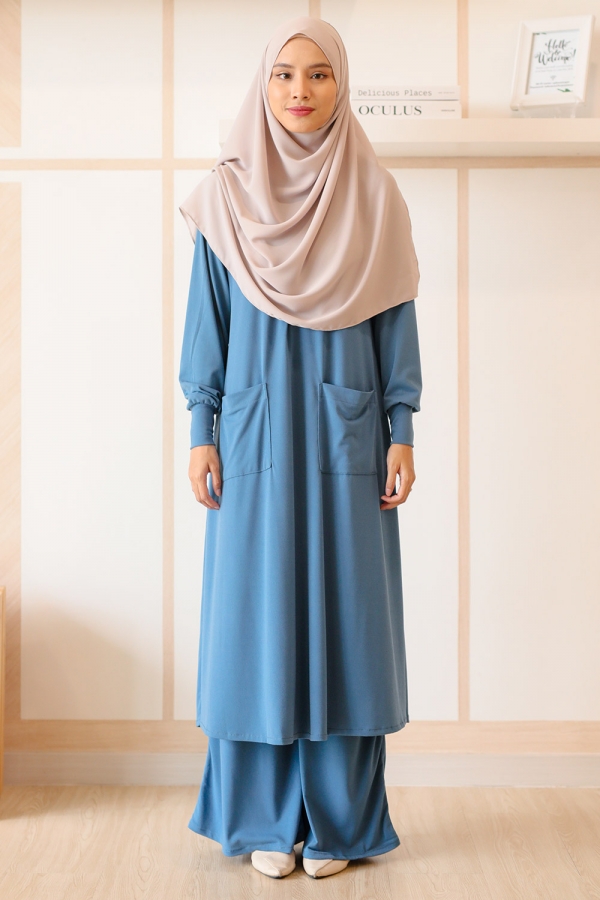 Amna Blouse - Steel Amna Blouse - Steel